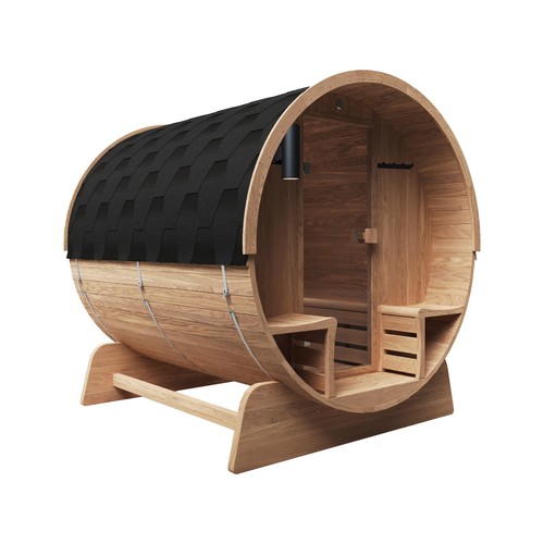 ALEKO Outdoor Steam Barrel Sauna 3-4