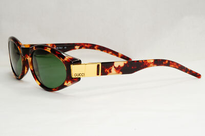Gucci Sunglasses 1998 Vintage Brown Gold Green GG 2411/S PX1 55mm