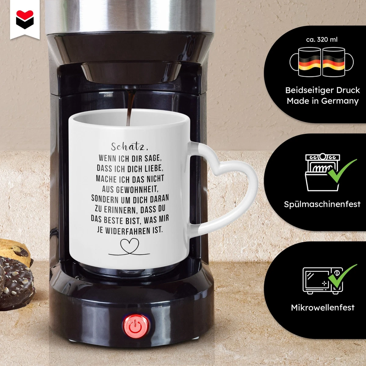 Jahrestag Geschenk Tasse Hochzeitstag Mann Frau Freund Ehemann Ehefrau Freundin