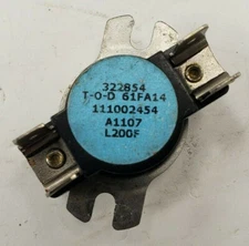 1 SHOT Trane Therm-O-Disc Limit Switch L200F 322854 61FA14 111002454