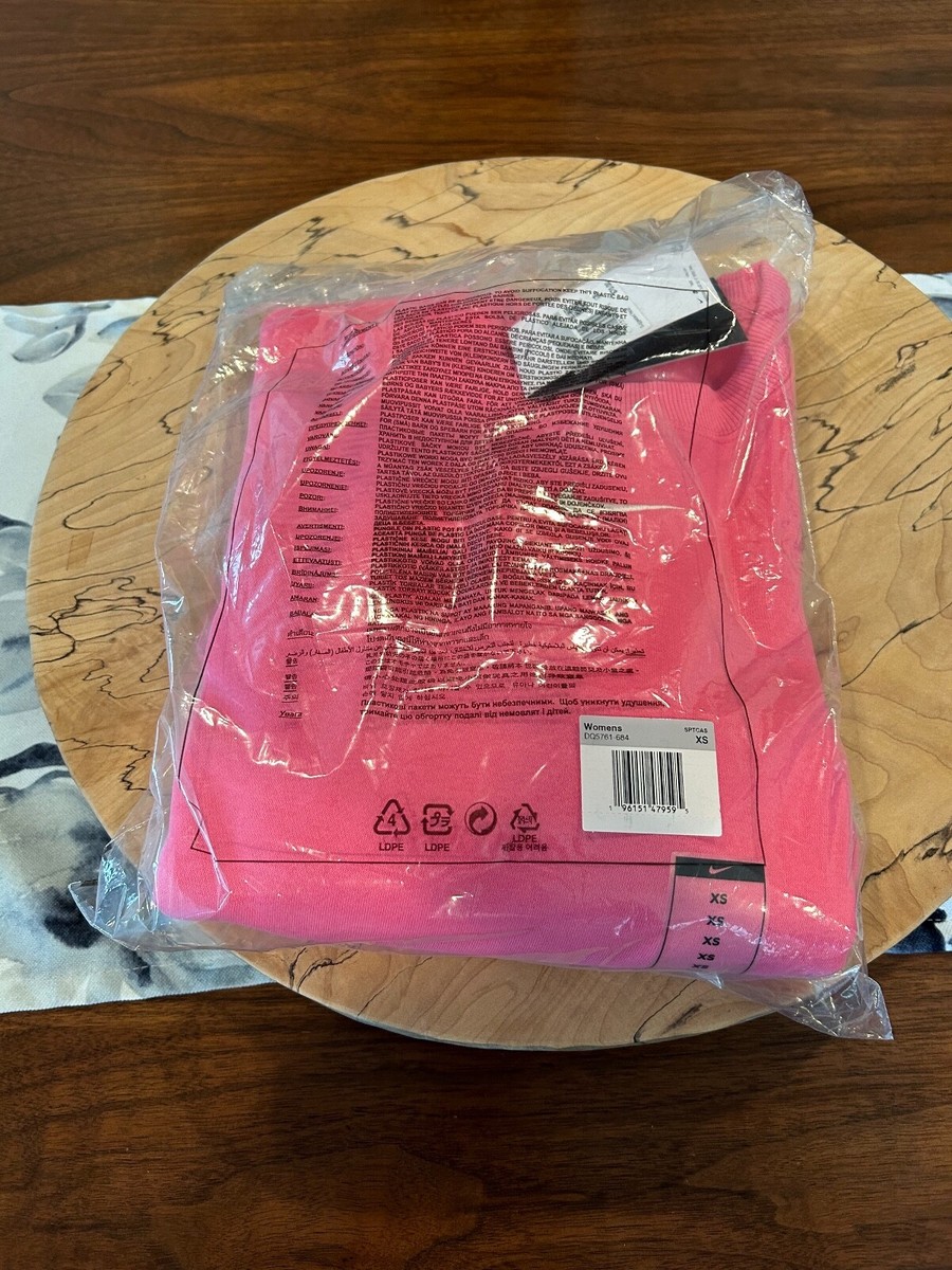 $70 Women's Medium Nike Fleece Oversized CROPPED Crewneck
