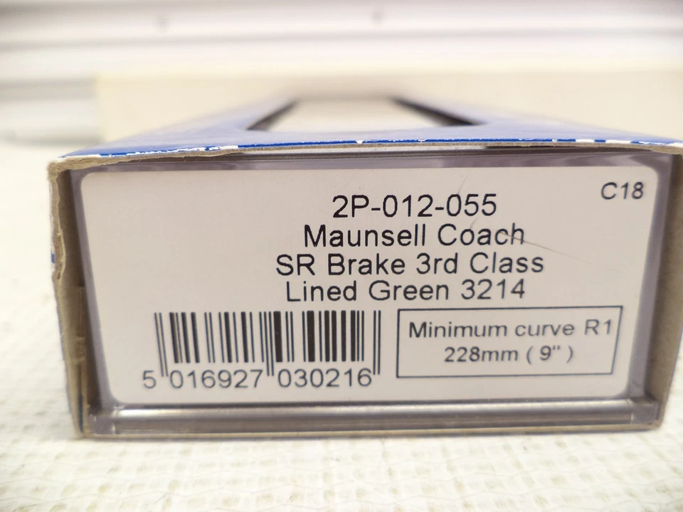 Тормоз Dapol калибра N Maunsell Coach SR, 3-й класс с подкладкой зеленый 3214 - Изображение 2 из 2