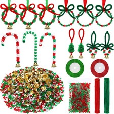 6200 Piece Christmas Beaded Ornament Kit Ornament Craft Kit 5400 Tri Beads fo...