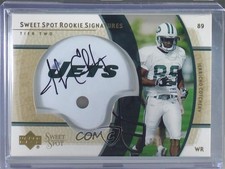 2004 Sweet Spot Rookie Signatures Tier Two Gold /100 Jerricho Cotchery Auto 3c7
