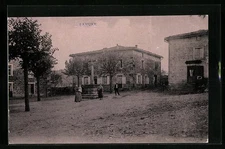 CPA Lamure, vue partielle avec Einwohnern 