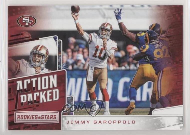 2018 Panini Rookies & Stars Action Packed Jimmy Garoppolo #AP-1 10qe