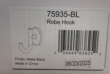 Delta 75935-BL Trinsic Single Robe Hook - Matte Black