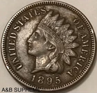 1895 Indian Head Cent Penny Full Liberty XF Extremely Fine