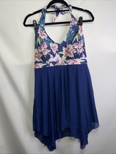 Tummy Control Plus Size Womens One Piece Swimsuit Athletic Swimdress 4XL