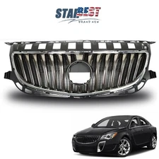 Front Bumper Upper Grille Assembly Black&Chrome For Buick Regal 2015-2017 W/O GS