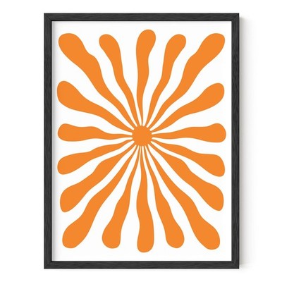 Orange Pictures for Wall - Hippie Print Colorful Posters, Trippy Abstract Art...