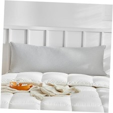 Waffle Weave Pillowcases Body Size 1 Pack 20" x 54" Pack of 1 Light Grey