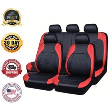 Auto High Universal Pu Leather Waterproof Car Seat Covers Full Interior Seat Set