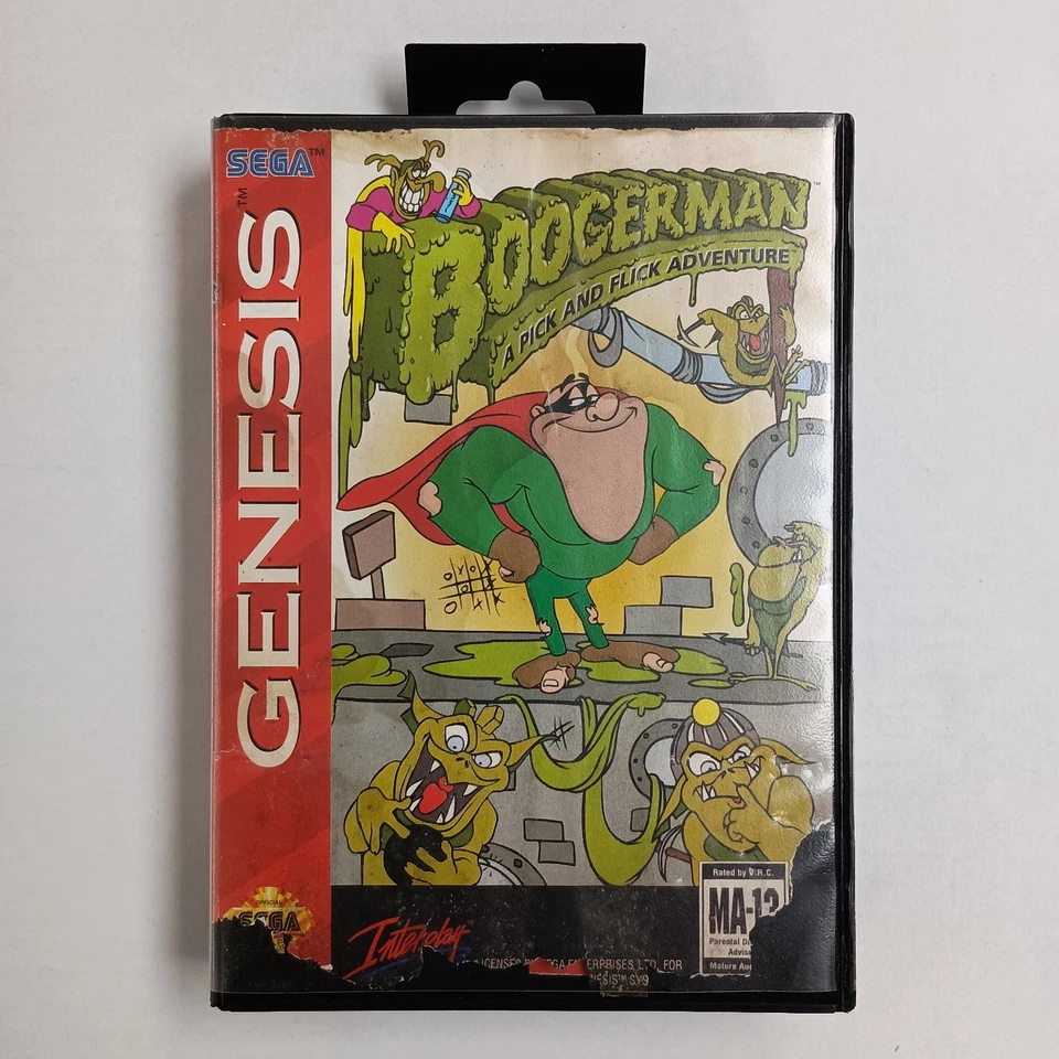 Boogerman: A Pick and Flick Adventure (Sega Genesis, 1994) CIB Authentic Tested - Image 2 of 4