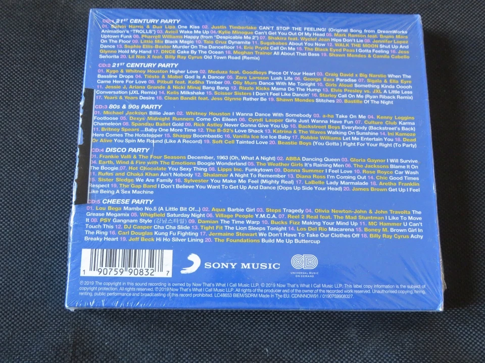 Various Artists - Now 100 Hits Party (SEALED 5 x CD 2019) 80s 90s 00s 10s DISCO - Image 4 of 4