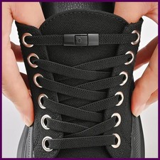 8mm No Tie Shoe Laces Press Lock Shoelaces Without Ties Elastic Laces Sneaker