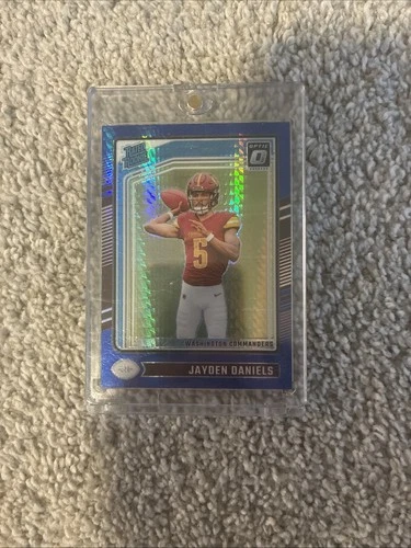 2024 Panini Donruss Optic - Rated Rookie Jayden Daniels #248 Blue Hyper Prizm