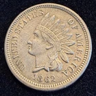 1862 Indian Head Cent VF/XF Penny Civil War Era Nice Coin!