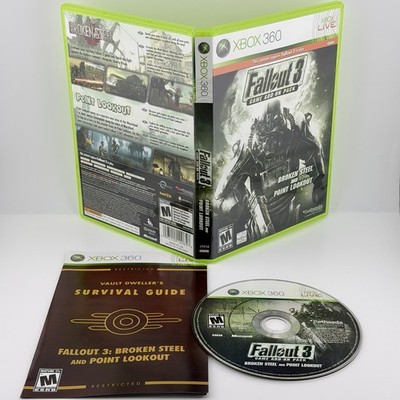 Fallout 3 Game Add-On Pack: Broken Steel and Point Lookout CIB With Manual