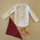 Preowned Vintage Barbie Ken In Holland Fashion Shirt, Scarf, And Shoes Only
