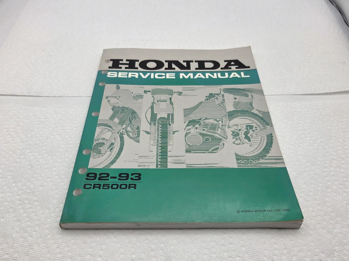 HONDA CR500R オーナーズメンテナンスマニュアル CR500R Motorcycle Service & Repair Manuals for sale | eBay