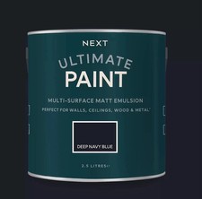 Next Deep Navy Blue Matt Emulsion 2.5L