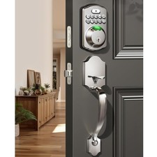 Fingerprint Door Lock Set, Keyless Entry Door Lock, Front Handle Set, Electro...