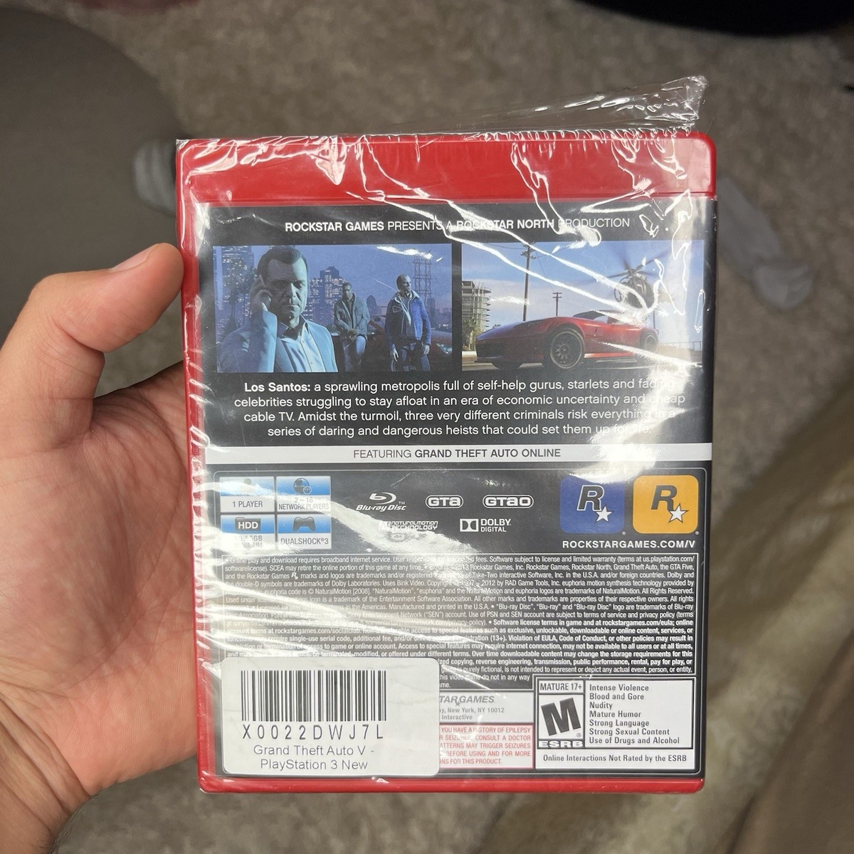 Grand Theft Auto V Playstation 3 PS3 GTA 5 Sony Greatest Hits- New