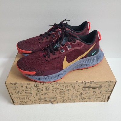 Nike Pegasus Trail 3 Hiking Running Shoes DA8697-600 Size 10 Dark Beetroot