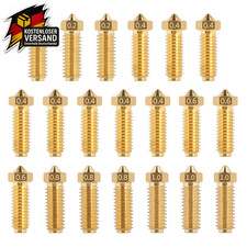 20-Teiliges Brass-Düsen-Set Für Kobra 3/Kobra S1, 3D Drucker Düsen Nozzle Set Fü