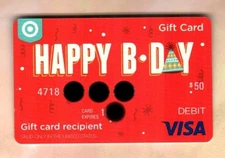 TARGET Happy B-Day ( 2018 ) Gift Card ( $0 - Collectible Card Only )