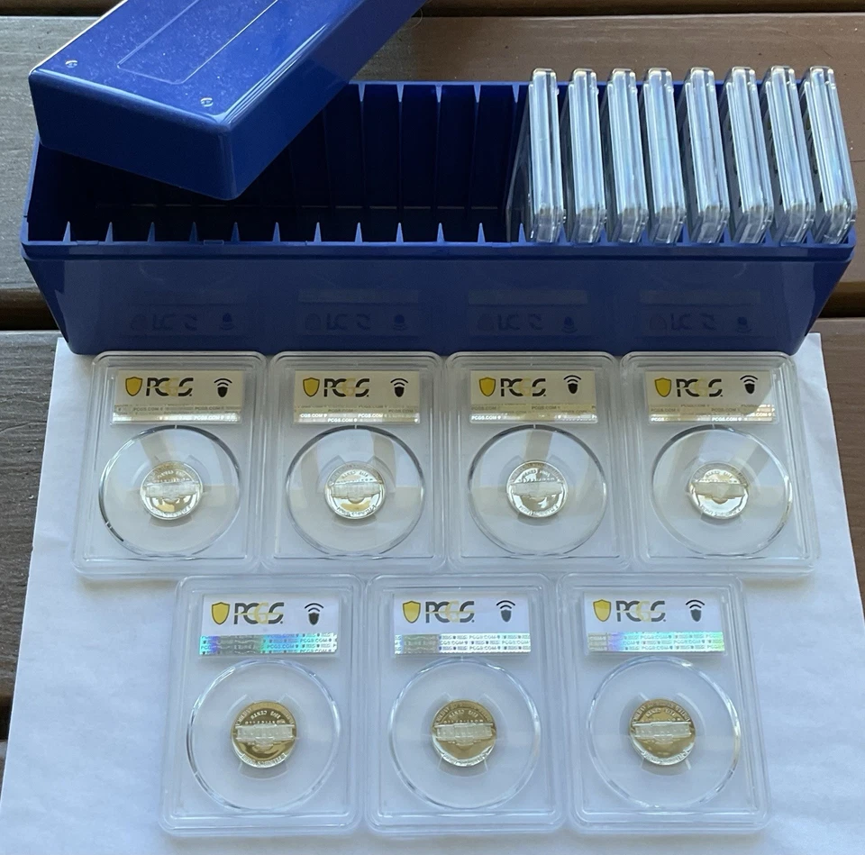 1978 -1991 S Jefferson 5c - 15 Conjunto de Moedas Classificação PCGS 69DCAM Suporte de Laje Incluído! - Imagem 3 de 3