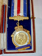 Vintage .925 Solid Silver Cased Masonic Medal Gold Gilded With Hallmarks