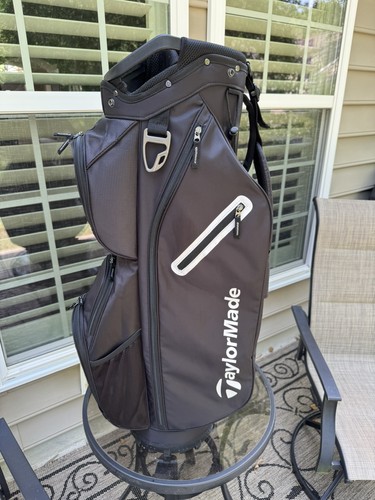 TaylorMade Classic Cart Golf Bag Black / White 6 Way Divider & Putter Slot