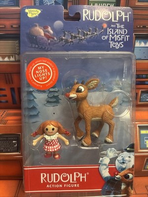 Memory Lane Rudolph Figures The Red Nosed Reindeer & Misfit Toy Doll New VTG '02
