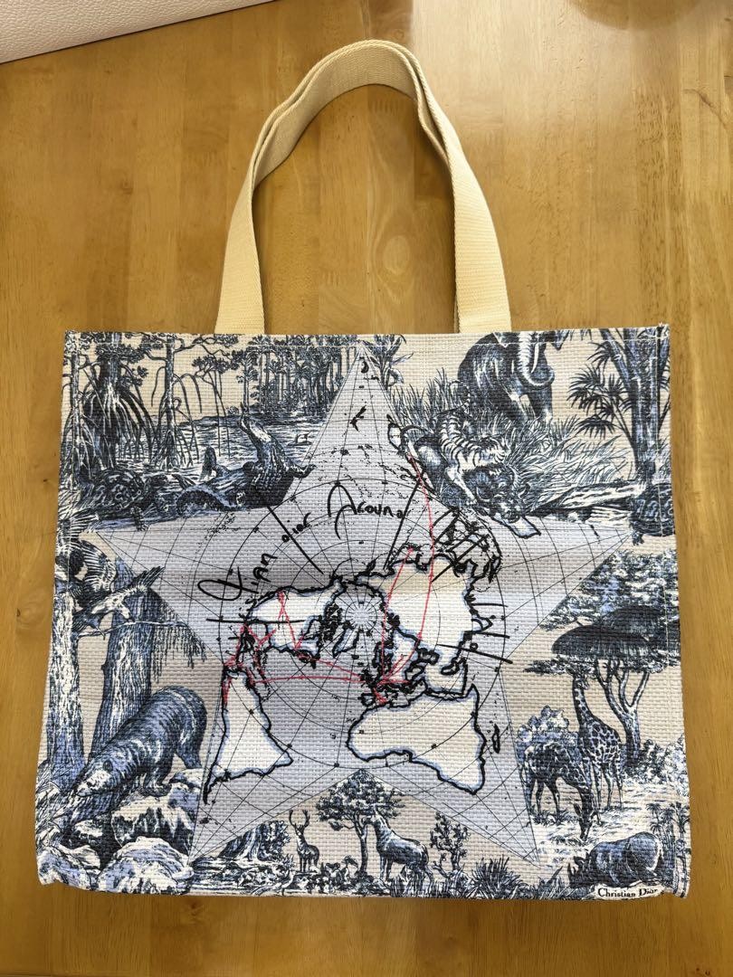 Dior Novelty Tote Bag in Olive Green #5AA722