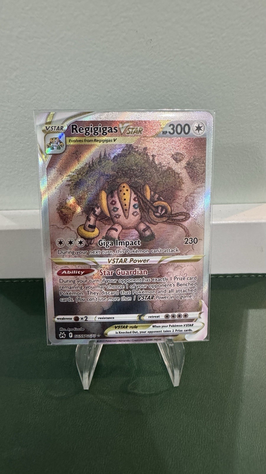 Regigigas VSTAR Crown Zenith Galarian Gallery Pokémon TCG Card #GG55/GG70