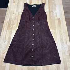 Urban Outfitters faux leather dress size S-P Wine Color 