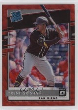 2020 Panini Donruss Optic Rated Rookies Retail Red Wave Prizm Trent Grisham 0xy0