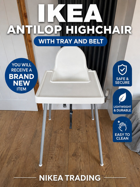 Cinturón de seguridad para silla alta ANTILOP bebé niños, bandeja de alimentación IKEA, ENTREGA GRATUITA