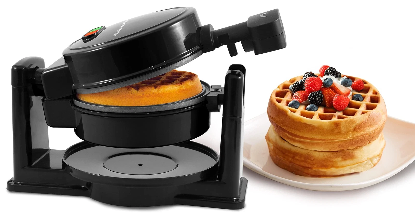 EWM460 Waffle Maker, for Belgian Waffles, Non-Stick, Swivel, 3.2...