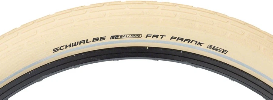 Schwalbe Fat Frank 线珠轮胎,26 x 2.35 英寸 - 奶油色 — 第 3/3 张图片