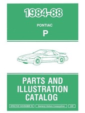 1984-1988 Pontiac Fiero Parts Book