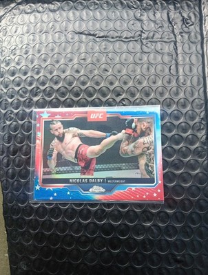 NICOLAS DALBY 2025 TOPPS CHROME UFC RED WHITE AND BLUE