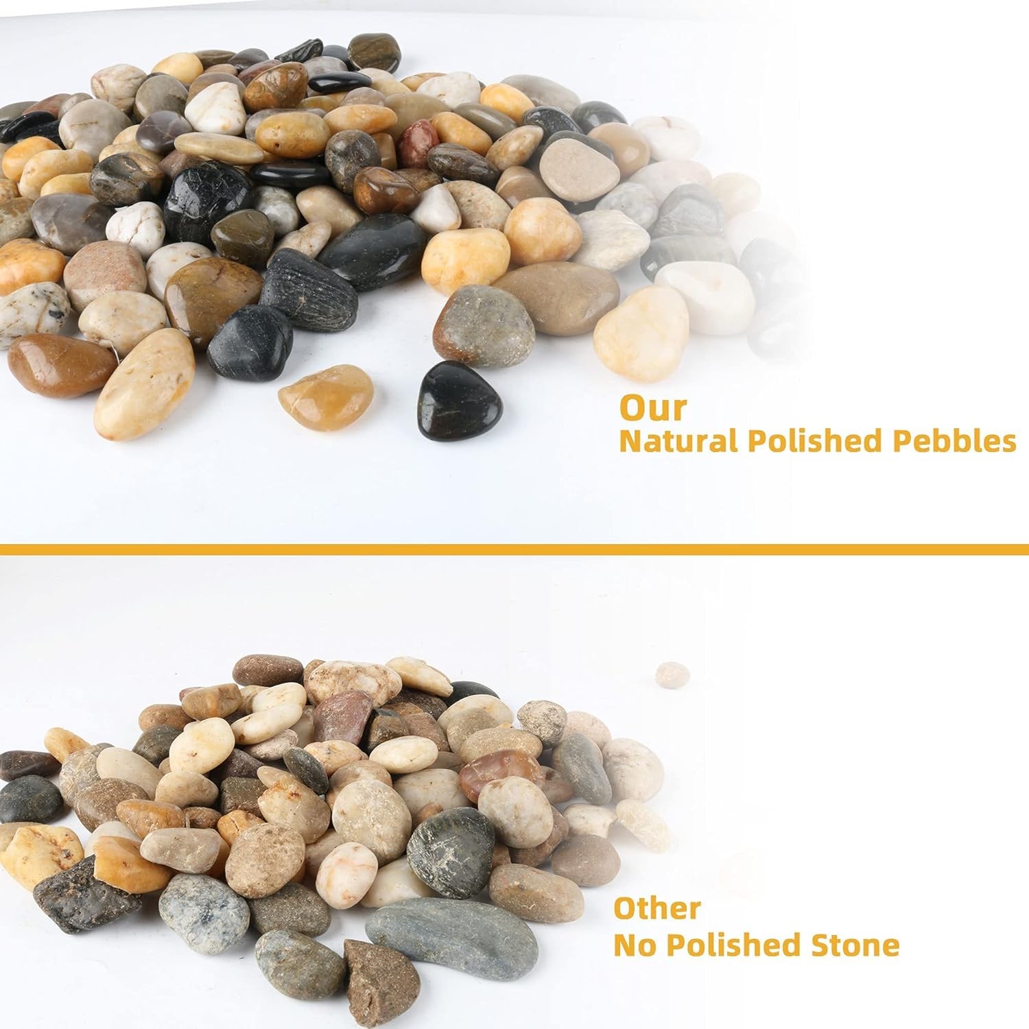 CJGQ Pebbles for Plants 3 lb Natural Garden Decorative Stone Outdoor 3LB 