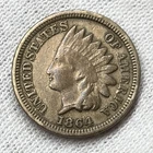 1864 Indian Head Penny Copper Nickel CN 1c Cent US Civil War Era Coin