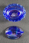 Boyd's Crystal Art Glass SIGNATURE CHICK SALT #4 COBALT CARNIVAL 2-26-04 Nest — photo 2