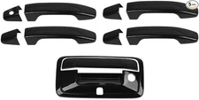 Tailgate Door Handle Cover Trim Black 2014-2022 Black Exterior Accessories Black