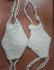 2 Natural Organic Handmade Sisal Loofah Shower Luffa          Free Shipping