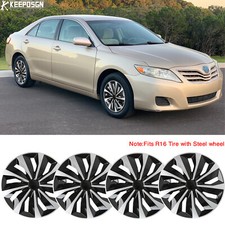 For Toyota Camry 4PCS 16" Hubcaps Wheel Cover Hub Caps Fit R16 Tire Steel Wheel